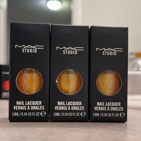 MAC Nail Polish. Set of 3. Brand New In Box.
Color name on last picture. - Picture 1 of 3